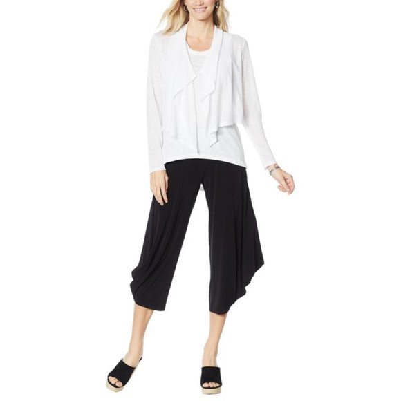 G by Giuliana Cropped Cascade Cardigan - Picture 2 of 7